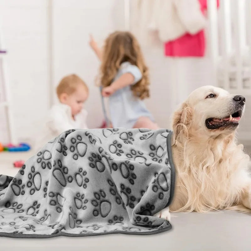 Paw Print Pet Blanket